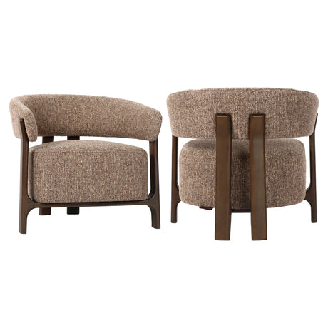 Lounge chair Dalara brun tweed Richmond Interiors Lenestol