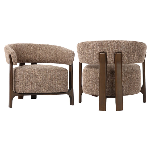Lounge chair Dalara brun tweed Richmond Interiors Lenestol