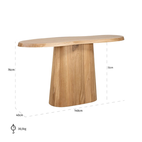 Console Riva naturlig eik Richmond Interiors Konsollbord