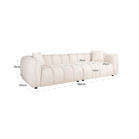Sofa Jezebel krem fancy Richmond Interiors Sofa