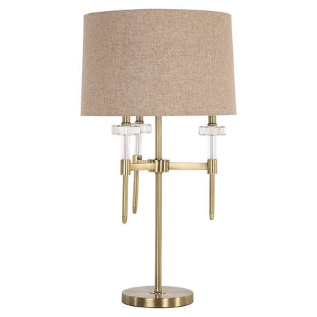 Bordlampe Josie børstet gull Richmond Interiors Bordlampe