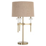 Bordlampe Josie børstet gull Richmond Interiors Bordlampe