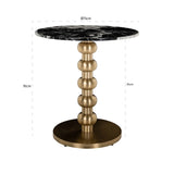 Bistrobord Witlox svart/gull 75Ø Richmond Interiors Bordlampe