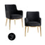 Spisestol Breeze kvarts antrasitt flammehemmende sett med 2 Richmond Interiors Spisestol