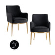Spisestol Breeze kvarts antrasitt flammehemmende sett med 2 Richmond Interiors Spisestol