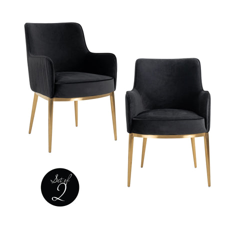 Spisestol Breeze kvarts antrasitt flammehemmende sett med 2 Richmond Interiors Spisestol