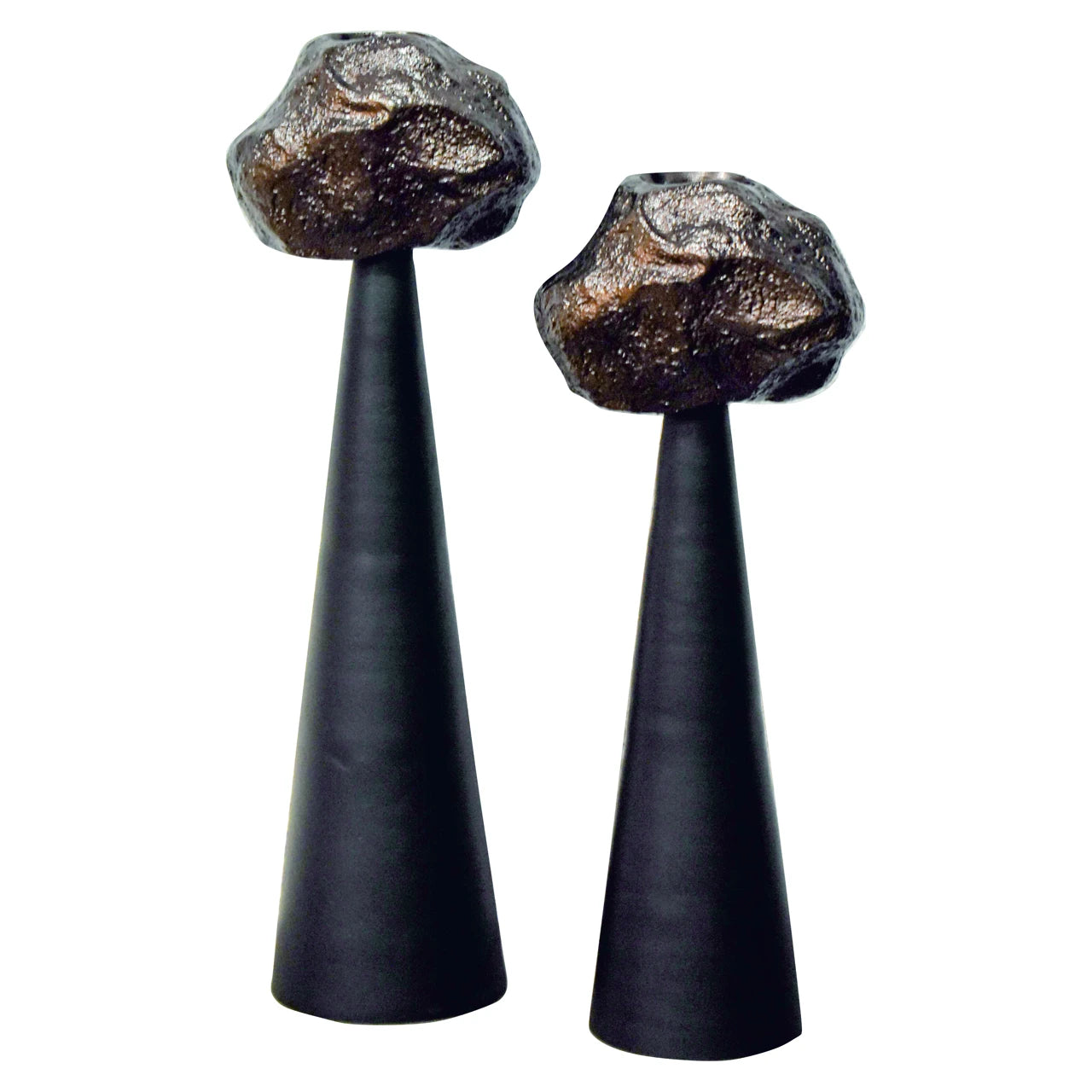 Candle holder Moira svart liten Richmond Interiors Lysestake