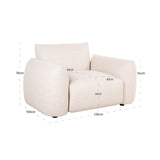 Utendørs loungestol Dawson beige alpine Richmond Interiors Lenestol