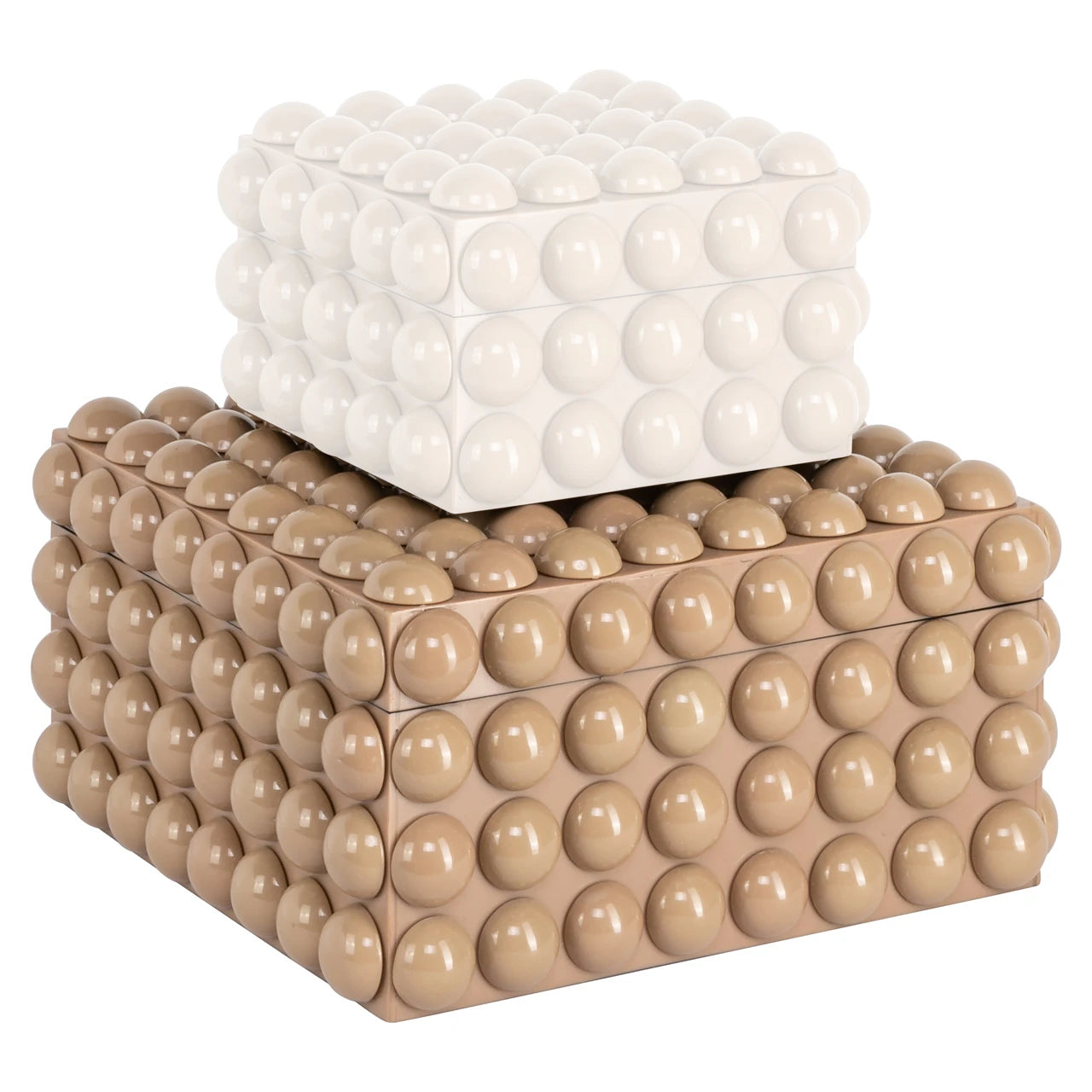 Oppbevaringsboks Ash beige stor Richmond Interiors Oppbevaring