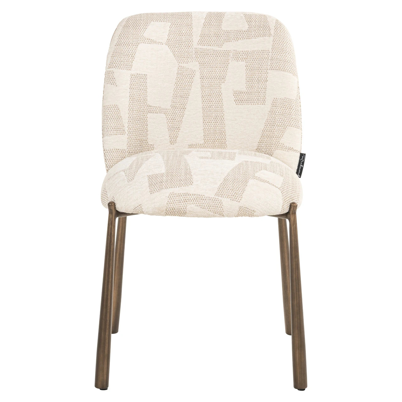Spisestol Lana beige graffic sett med 2 Richmond Interiors Spisestol