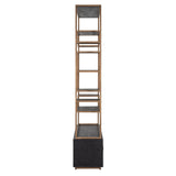 Utstillingsskap Hunter sort rustikk Richmond Interiors Vitrineskap