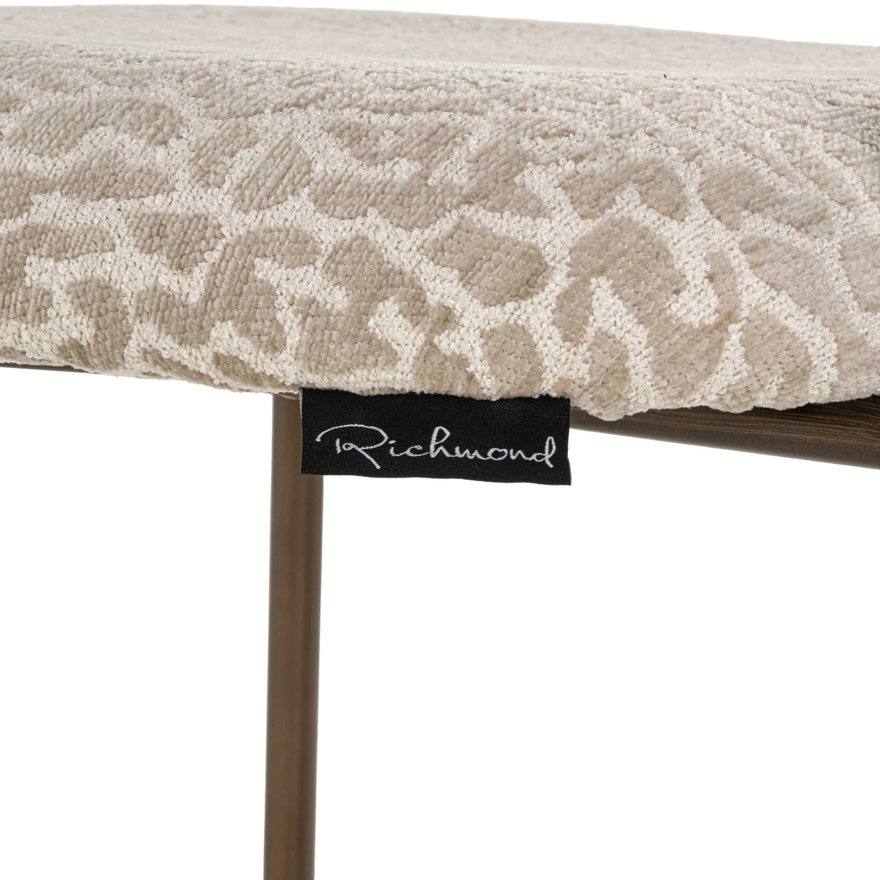 Krakk Xenia beige leopard brannhemmende sett med 2 Richmond Interiors Barstol