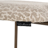 Krakk Xenia beige leopard brannhemmende sett med 2 Richmond Interiors Barstol