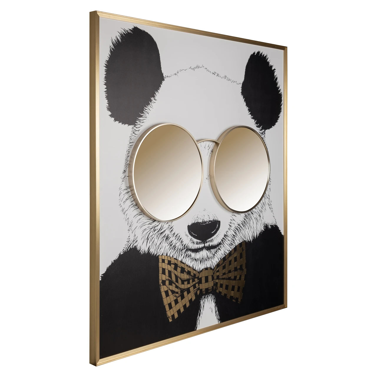 Veggkunst Panda svart/gull Richmond Interiors Bilde