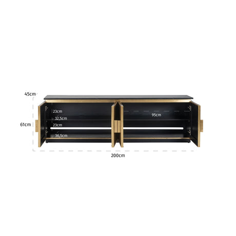 TV-benk Ironville gull Richmond Interiors TV-benk