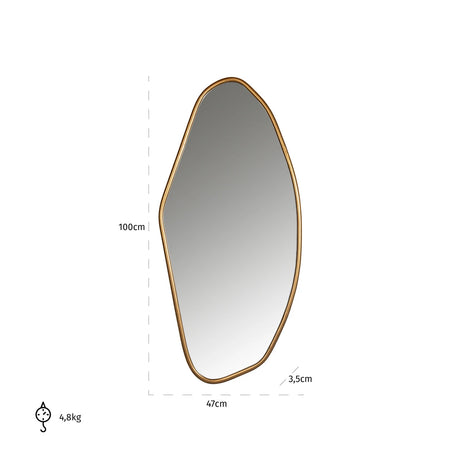 Mirror Eldon gold Richmond Interiors Speil