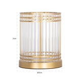 Hurricane light Dyara gold small Richmond Interiors Lanterne og lysglass
