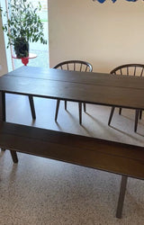 Melfort benk for sitteplass 144 brun eik Rowico Benk