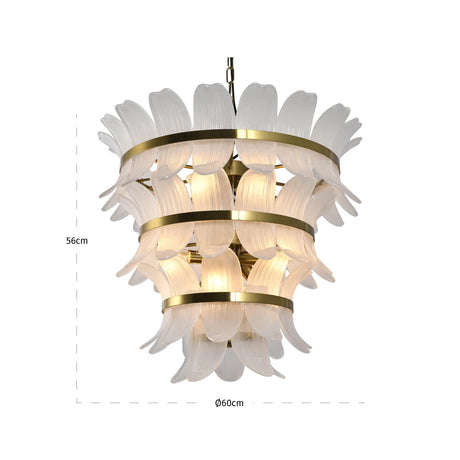 Lysekrone Ameline antikk messing Richmond Interiors Taklampe