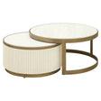 Salongbord Tivoli hvit sett med 2 Richmond Interiors Sofabord