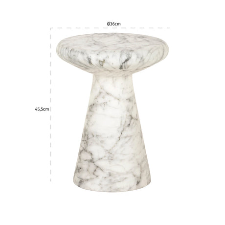 Endebord Lohan hvit Richmond Interiors Sidebord