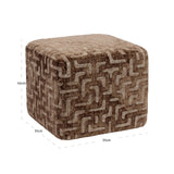 Pouffe & fotpall Ciela brown labyrinth Richmond Interiors Pall