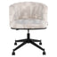 Spisestol Rochenne beige grafisk svingbar på hjul Richmond Interiors Spisestol
