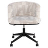Spisestol Rochenne beige grafisk svingbar på hjul Richmond Interiors Spisestol