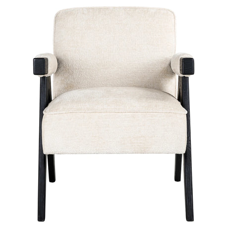 Lounge chair Cooper hvit chenille Richmond Interiors Lenestol
