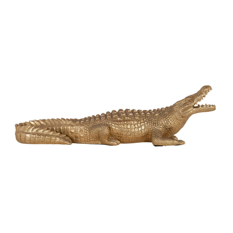 Dekorativ gjenstand Crocodile gull Richmond Interiors Pynteartikler