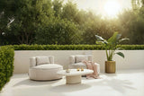 Utendørs loungestol Nammos beige dreibar Richmond Interiors Lenestol