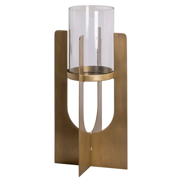 Hurricane light Dalou gull liten Richmond Interiors Lanterne og lysglass