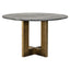 Spisebord Collada svart/gull 130Ø Richmond Interiors Spisebord