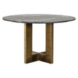 Spisebord Collada svart/gull 130Ø Richmond Interiors Spisebord