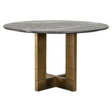Spisebord Collada svart/gull 130Ø Richmond Interiors Spisebord