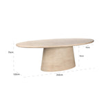 Spisebord Fictus beige 240 Richmond Interiors Spisebord