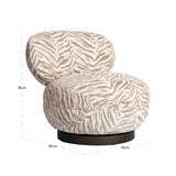 Lounge chair Jace beige tiger svingbar Richmond Interiors Lenestol