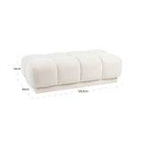Pouffe & fotskammel Noah beige blokkvev Richmond Interiors Pall