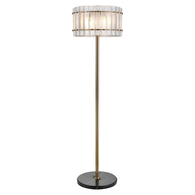 gulvlampe Feline messing antikk Richmond Interiors Gulvlampe