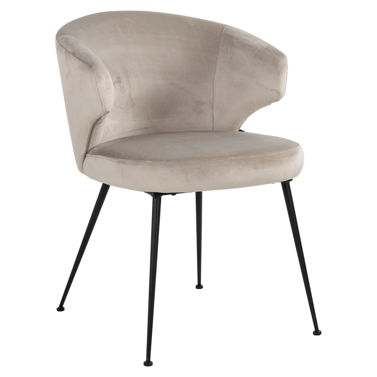 Spisestol Xandra khaki fløyel Richmond Interiors Spisestol