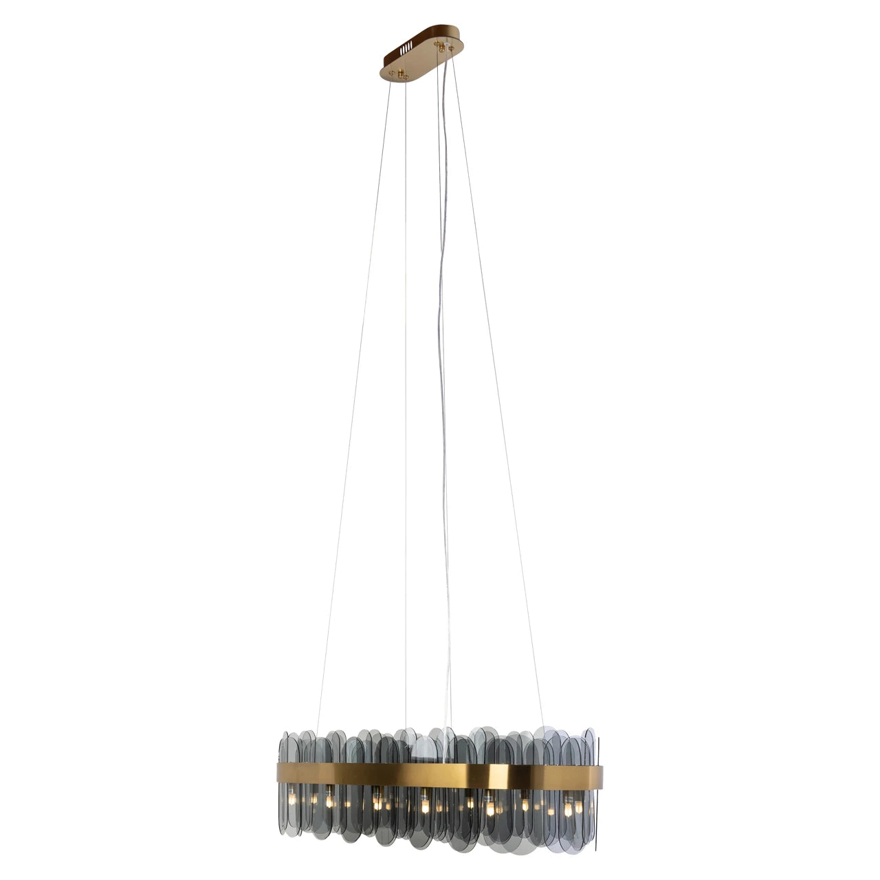 Lysekrone Julio børstet gull Richmond Interiors Taklampe