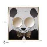 Veggkunst Panda svart/gull Richmond Interiors Bilde