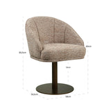 Spisestol Beverly mocca lineær svingbar Richmond Interiors Spisestol