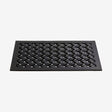 Dørmatte av gummi - flet - 45x75 cm - sort Nordal DOORMATS
