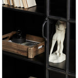 DOWNTOWN-vindueskap av jern - 185x120 - sort Nordal CABINETS