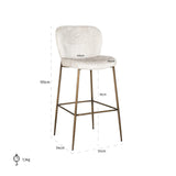 Barkrakk Darby kremfarget fusjon Richmond Interiors Barstol