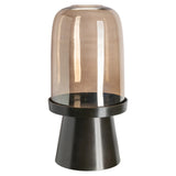 Hurricane light Meave valnøtt stor Richmond Interiors Lanterne og lysglass