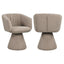 Spisestol Madeline mocca kraftig swivel Richmond Interiors Spisestol