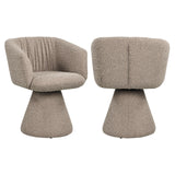 Spisestol Madeline mocca kraftig swivel Richmond Interiors Spisestol