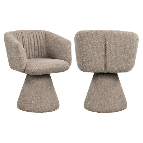 Spisestol Madeline mocca kraftig swivel Richmond Interiors Spisestol